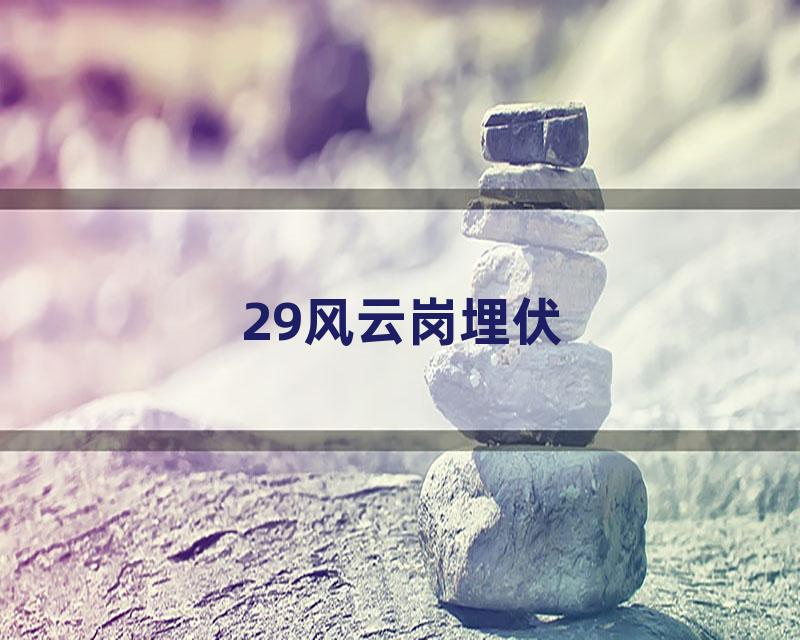 29风云岗埋伏