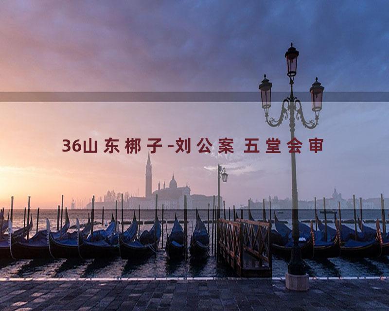 36山东梆子-刘公案 五堂会审
