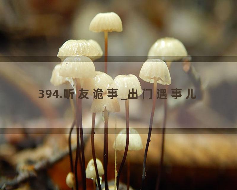 394.听友诡事_出门遇事儿