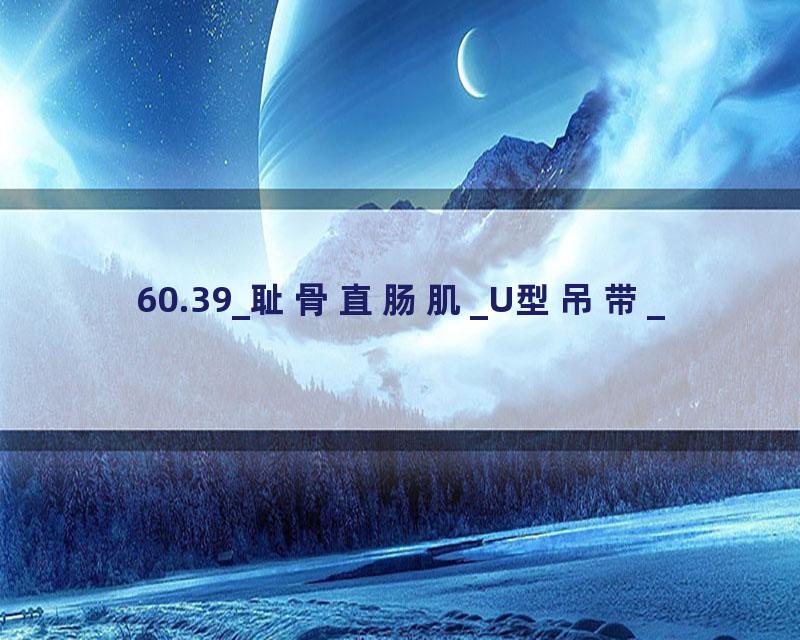 60.39_耻骨直肠肌_U型吊带_