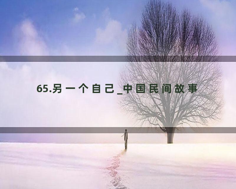 65.另一个自己_中国民间故事