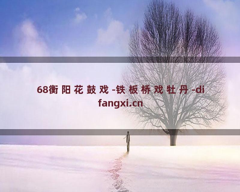 68衡阳花鼓戏-铁板桥戏牡丹-