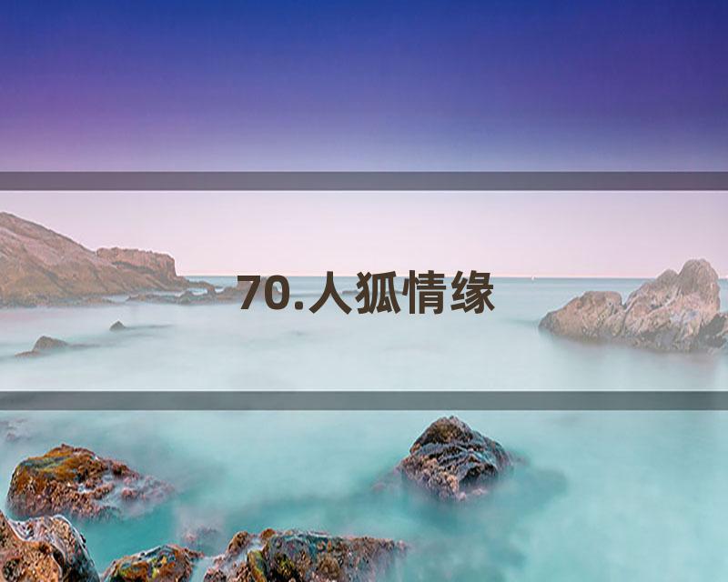 70.人狐情缘
