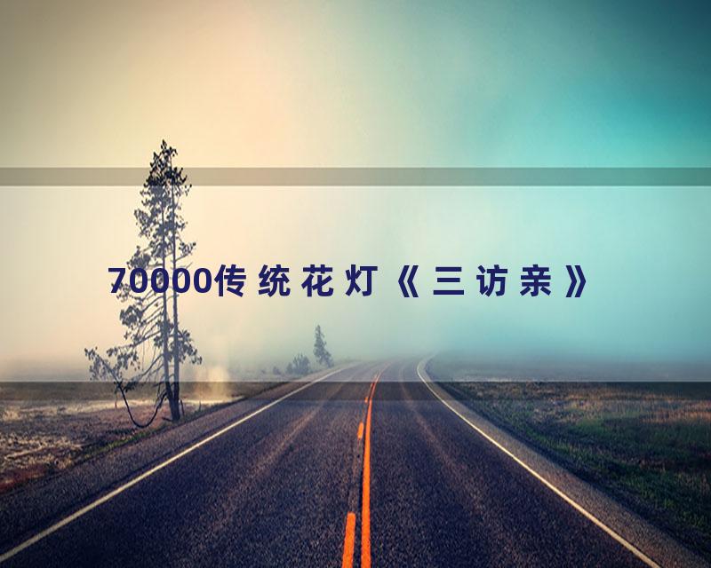 70000传统花灯《三访亲》