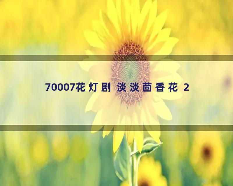 70007花灯剧 淡淡茴香花 2