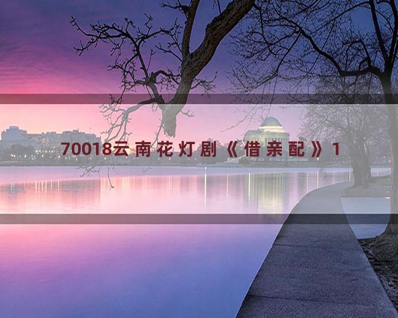 70018云南花灯剧《借亲配》1