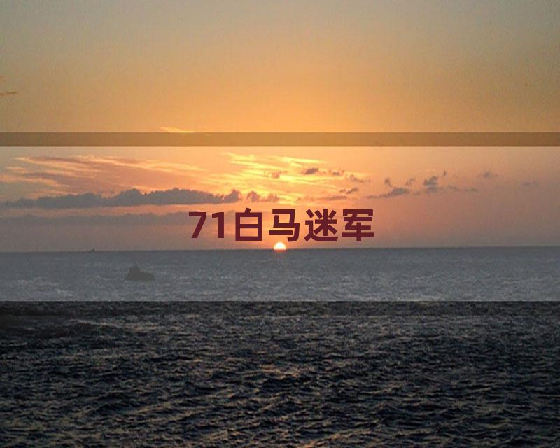 71白马迷军
