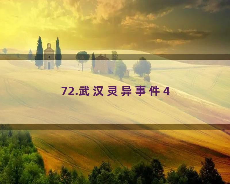 72.武汉灵异事件4
