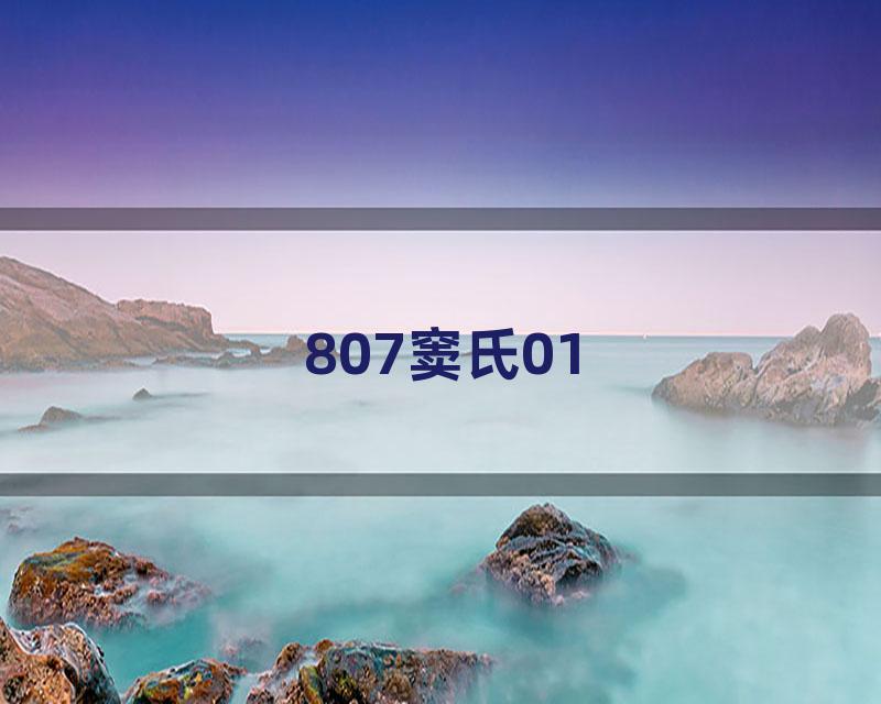 807窦氏01