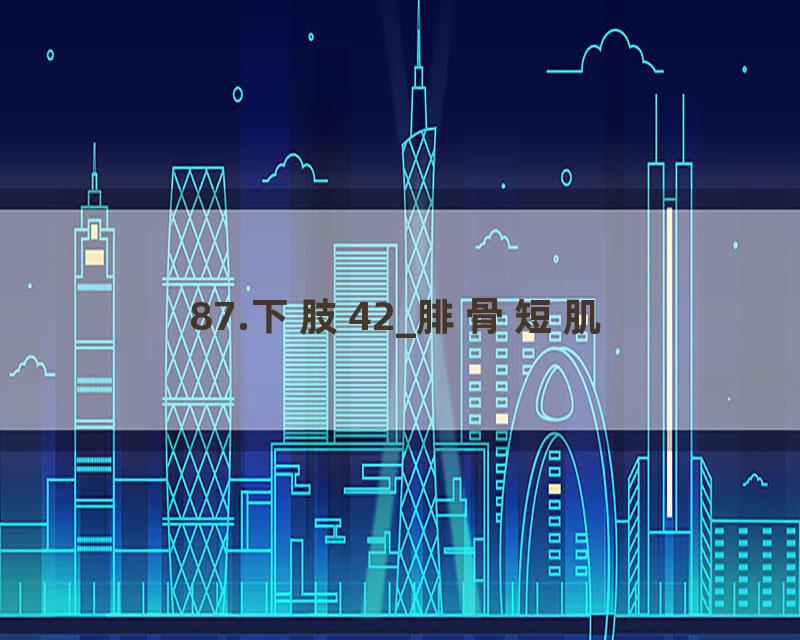 87.下肢42_腓骨短肌
