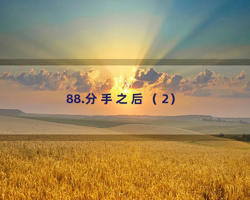 88.分手之后（2）