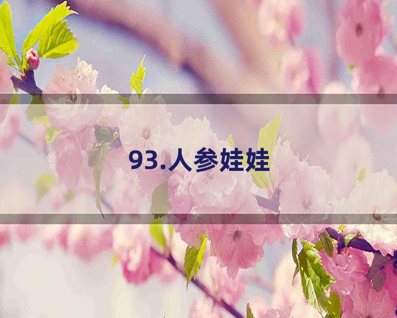 93.人参娃娃