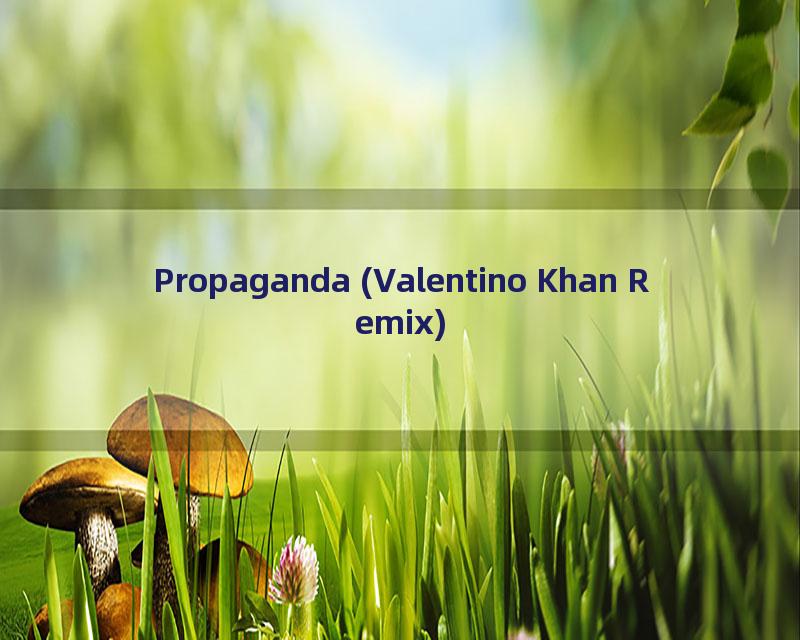 Propaganda (Valentino Khan Remix)