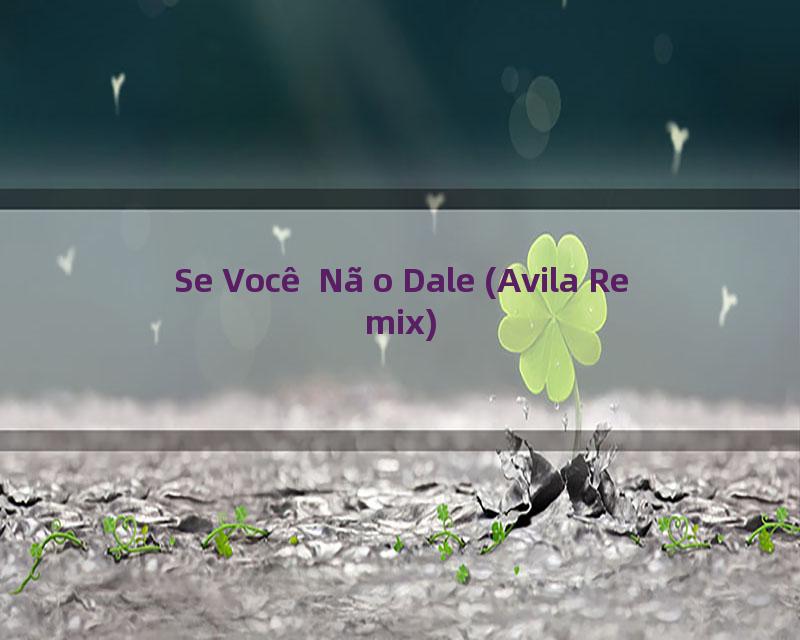Se Você Não Dale (Avila Remix)