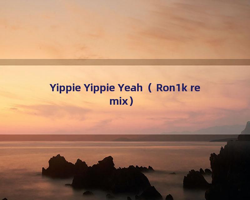 Yippie Yippie Yeah（Ron1k remix）